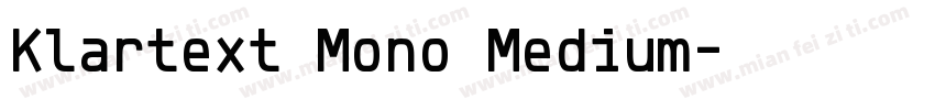 Klartext Mono Medium字体转换